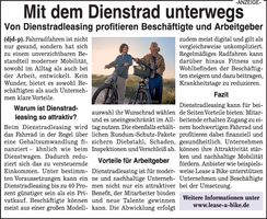 Mit dem Dienstrad unterwegs