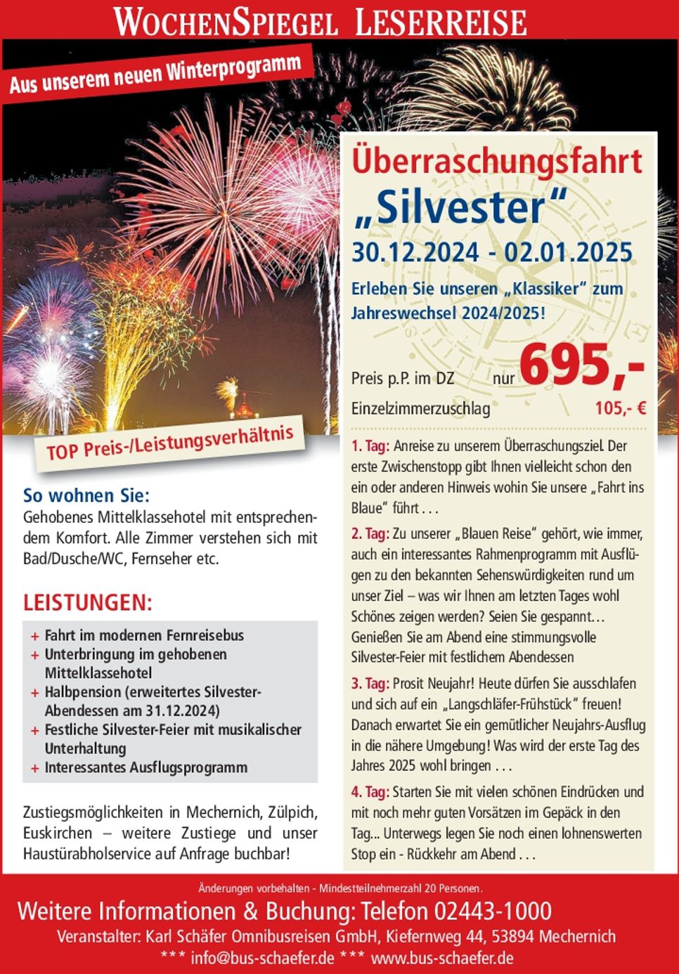 Überraschungsfahrt Silvester