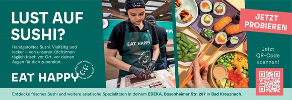 EAT HAPPY Sushi-Shop im EDEKA