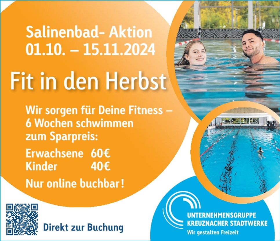 Salinenbad Aktion "Fit in den Herbst"