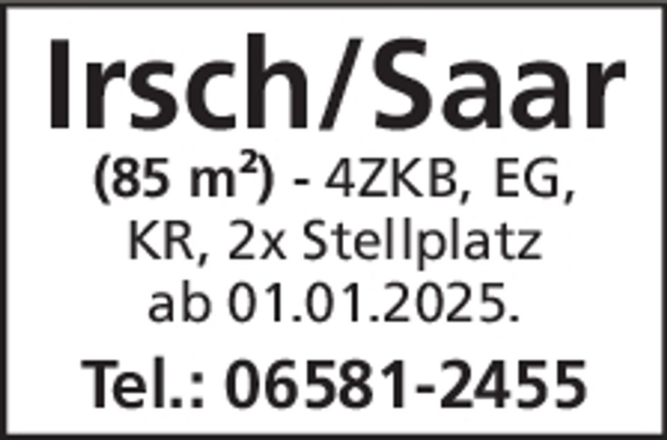 Irsch/Saar - 85m²