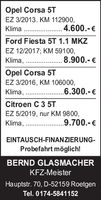 Opel Corsa etc.
