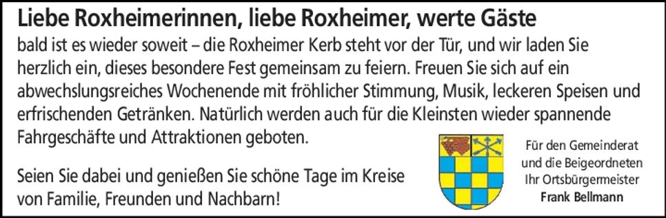 Roxheim, Kirmes,