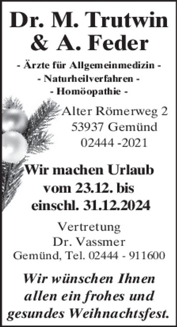 Weihnachtsurlaub